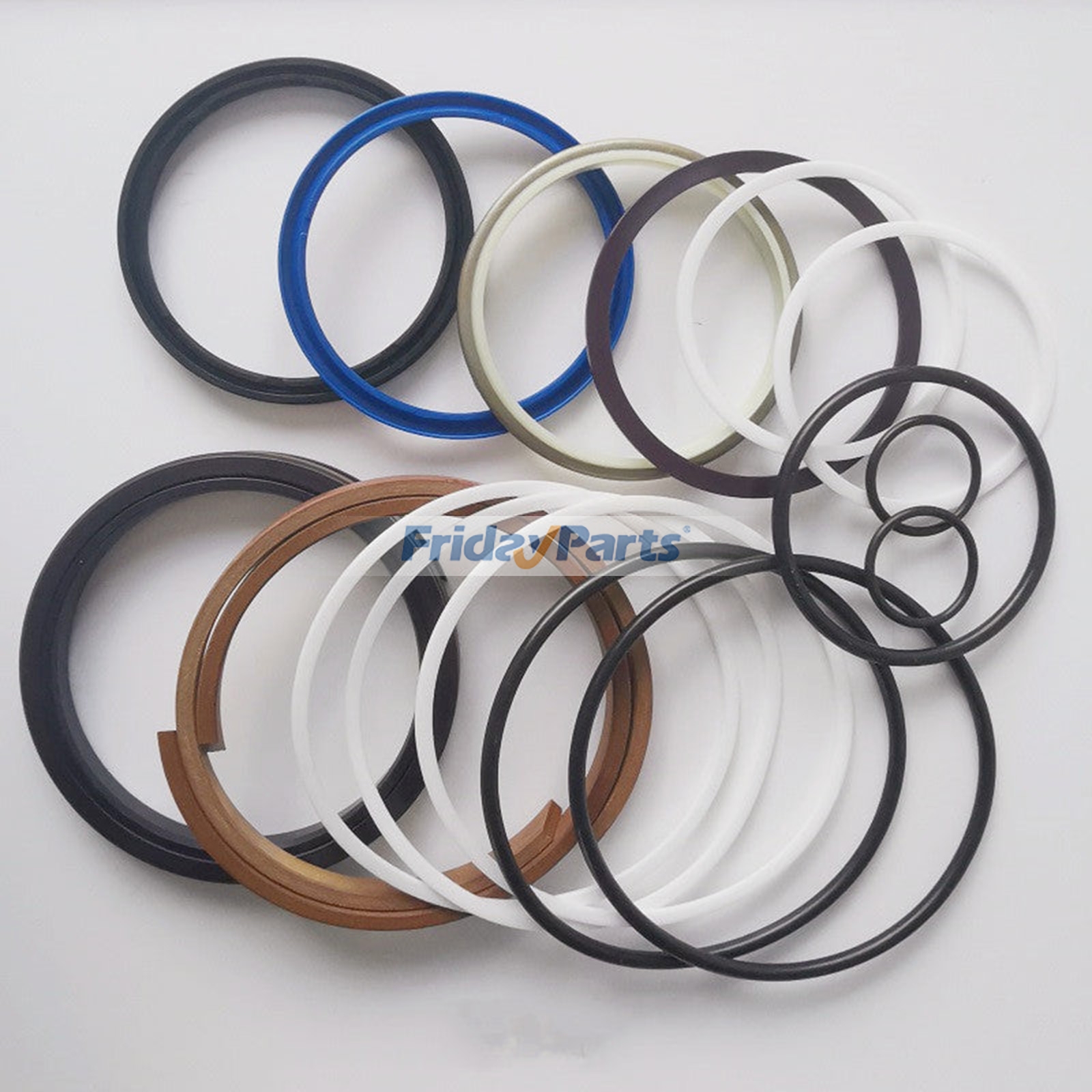 Dichtungssatz für Auslegerzylinder LZ007300 für CASE Raupenbagger CX330, CX350, CX350B, CX350C, CX360B, CX370B, CX370C