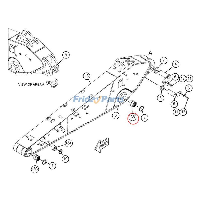Boom Stick Sleeve Bearing Bushingerpillar CAT for Excavator