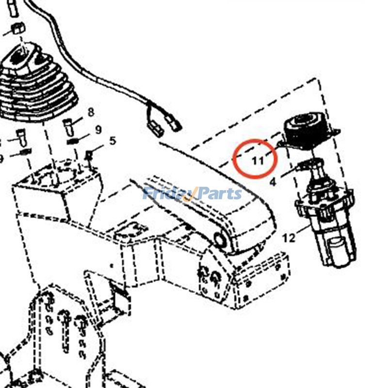 Bota 8120379 para Hitachi ZH200-A ZX200-5G ZX240-5G ZX280-5G ZX330-5G ZX470-5G ZX870-5G ZX870LCR-5G Para HITACHI