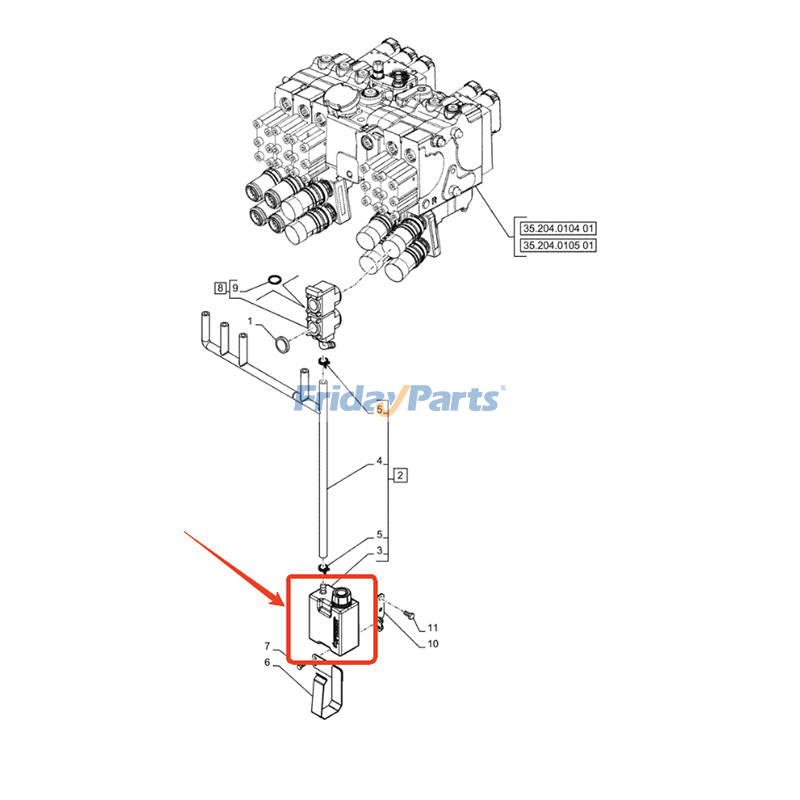 Bottle for Tractor
