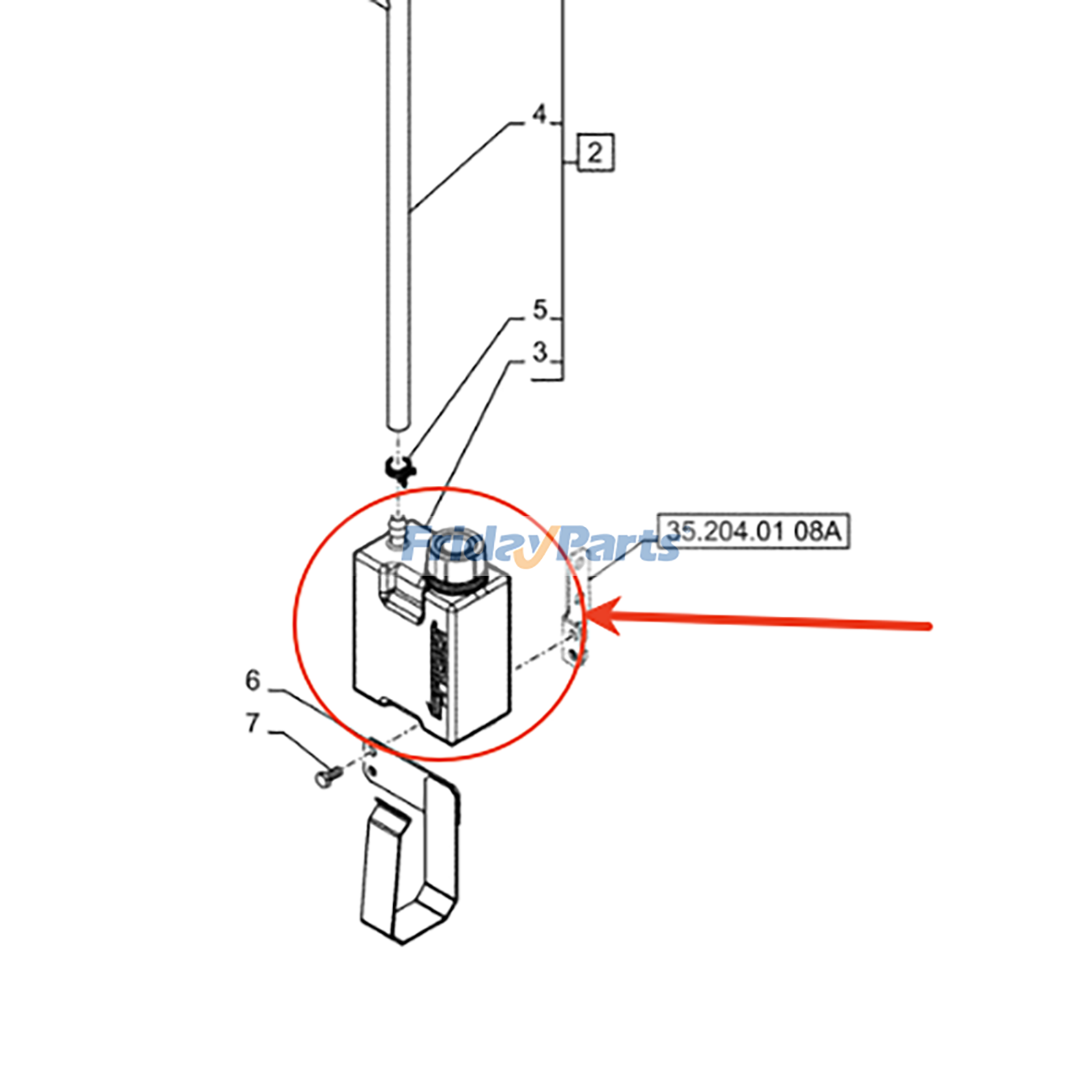 Bouteille sans tuyaupour Tracteur