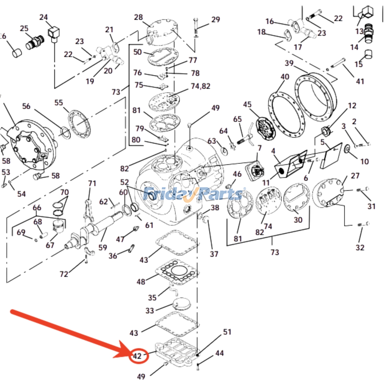 Placa inferior 17-40032-00 para la unidad de refrigeración Carrier 69NT40‑511‑310 69NT40‑511-344 69NT40−489−100 69NT40‑511‑359 Para CARRIER