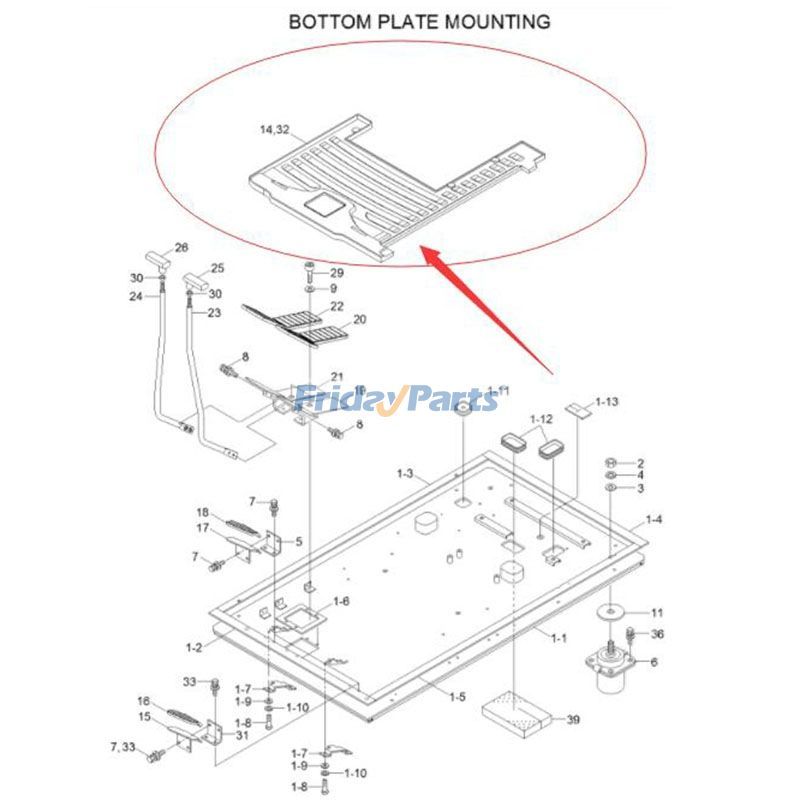 Bodenplatte Montagematte-Boden R320LC-7für Bagger