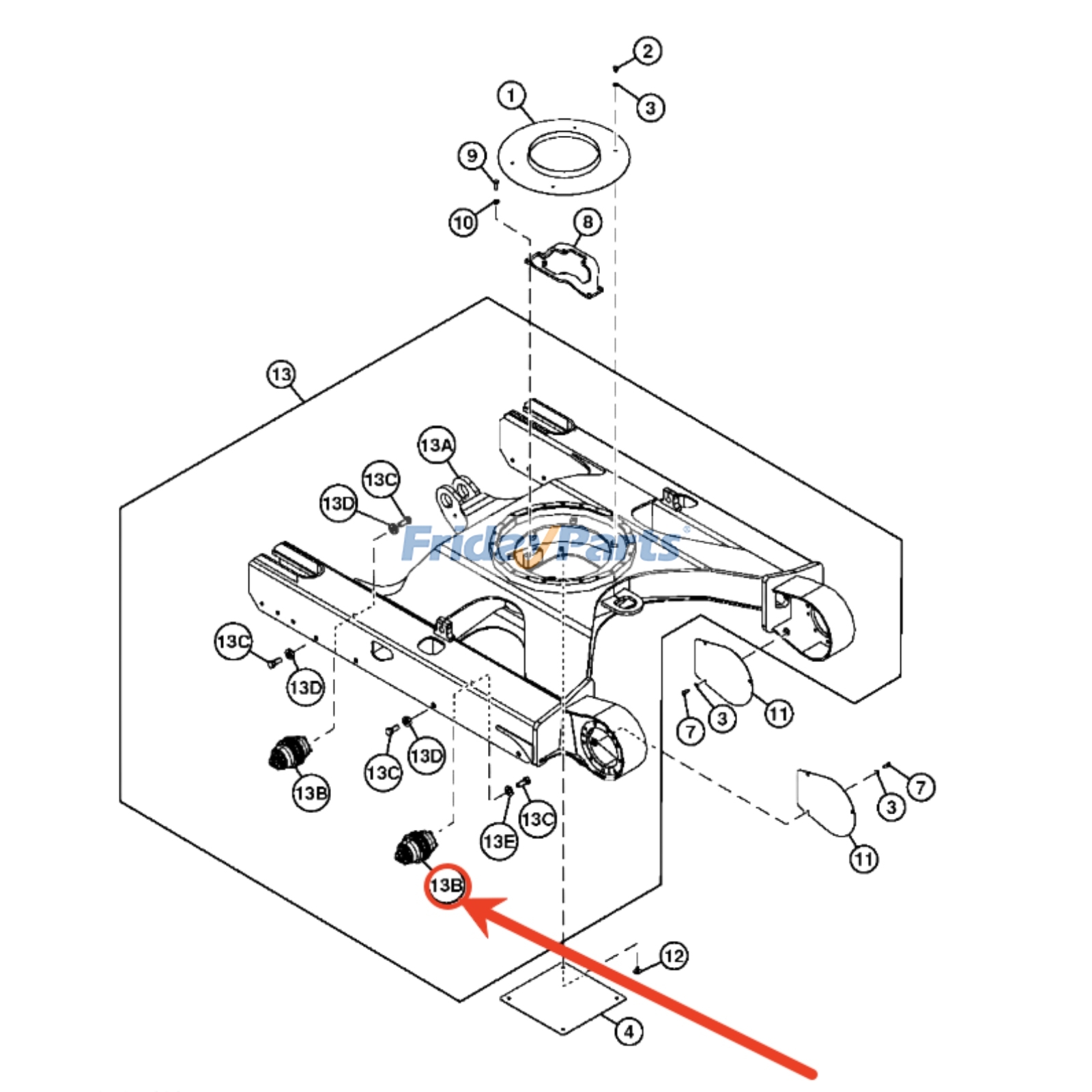 Bottom Roller for Engine,Excavator
