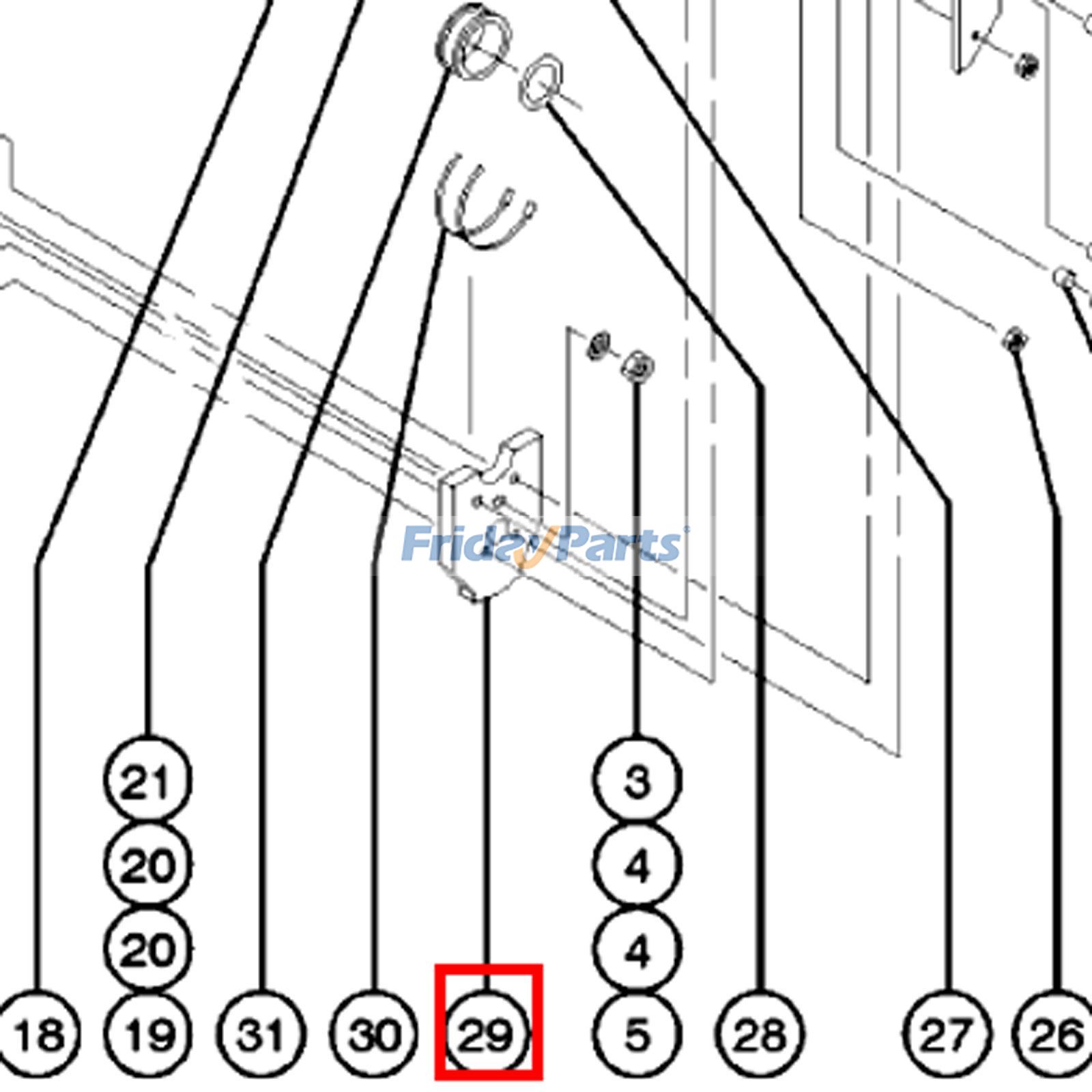 高所作業車 ボトムトップロッドサポート摩耗パッド