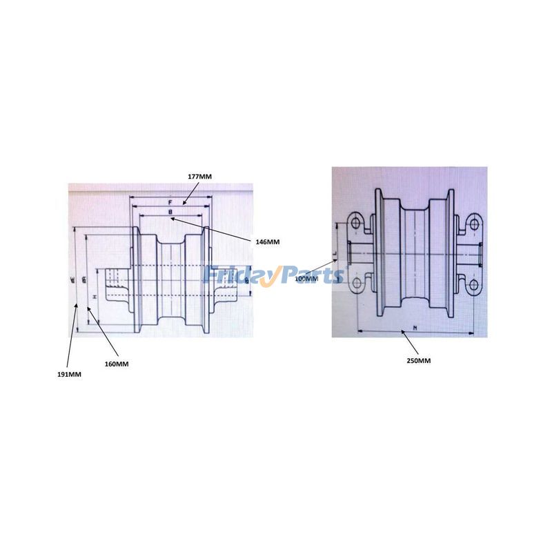その他 ボトムトラックローラー