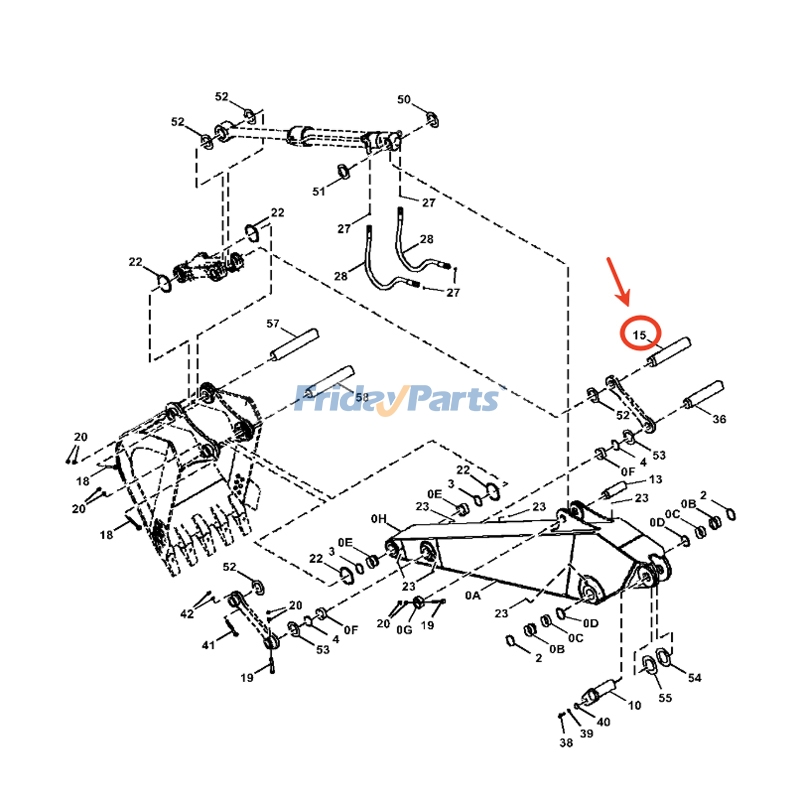 Bucket Pin Fastener for Excavator