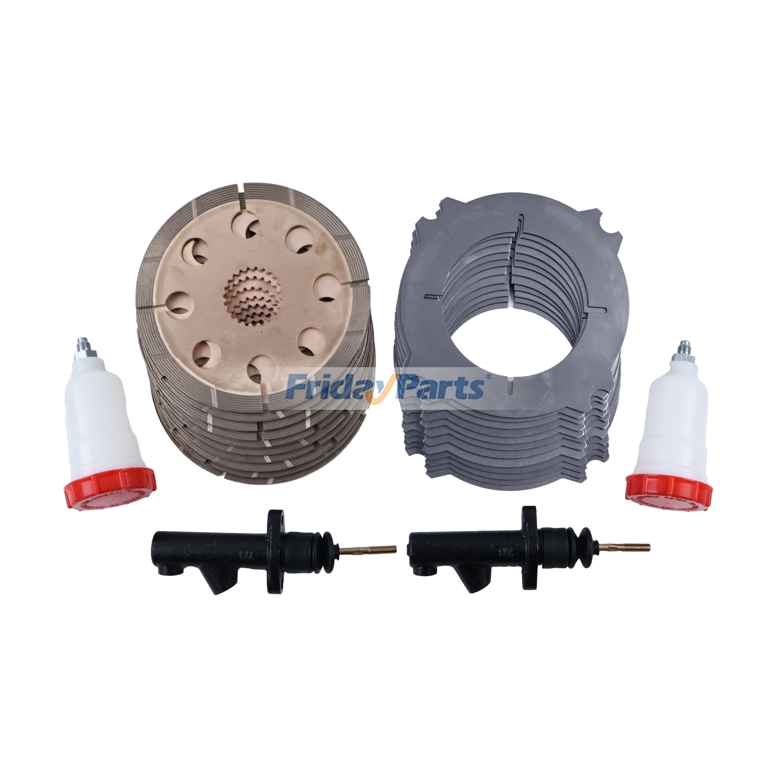 Kit cylindre de frein, disque et vase d'expansion 15/106100 121/34400 451/01702 451/08002 pour chargeuse JCBpourPour JCB