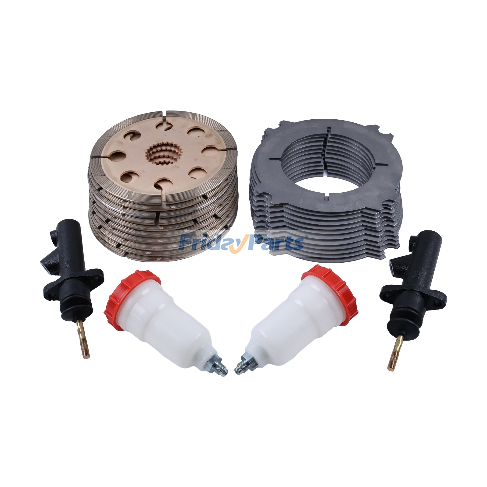 Kit cylindre de frein, disque et vase d'expansion 15/106100 121/34400 451/01702 451/08002 pour chargeuse JCB