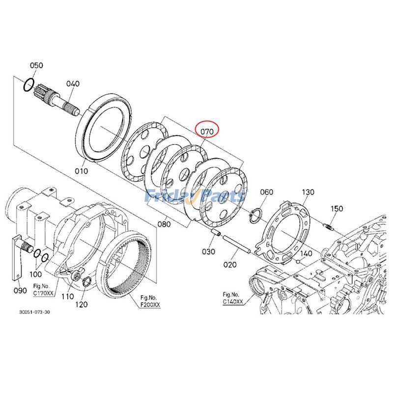  Brake Disc M5660SUH M6060HFC M7040SUH M7060HD M8560HD M9960HDC For KUBOTA