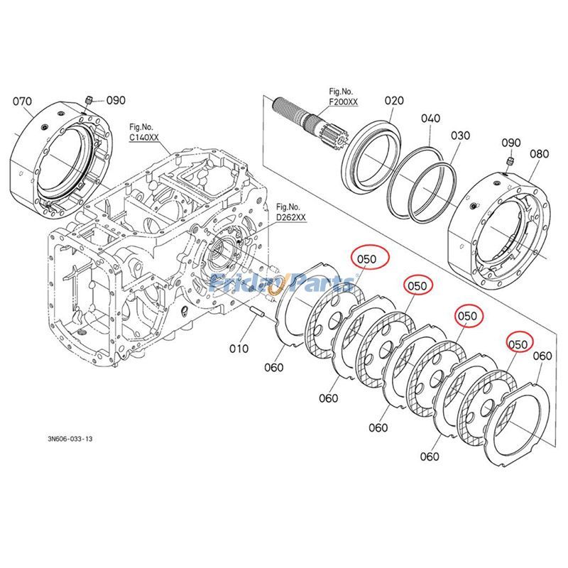 Brake Disc M5660SUH M6060HFC M7040SUH M7060HD M8560HD M9960HDC For KUBOTA Tractor