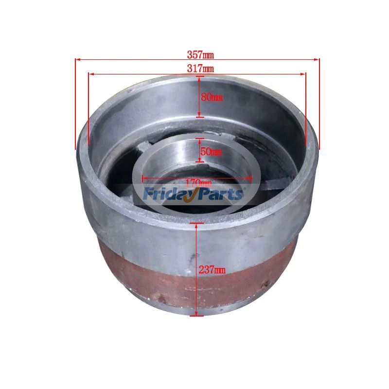 Brake Drum KJ073-02011 KJ07302011 for Heli Forklift 4.5 Ton