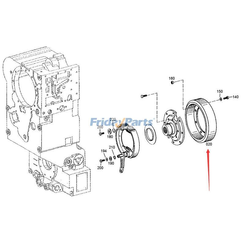Brake Drum Wheel Transmission Gearbox SDLG Wheel LG958L for Tractor,Other Construction Equipment