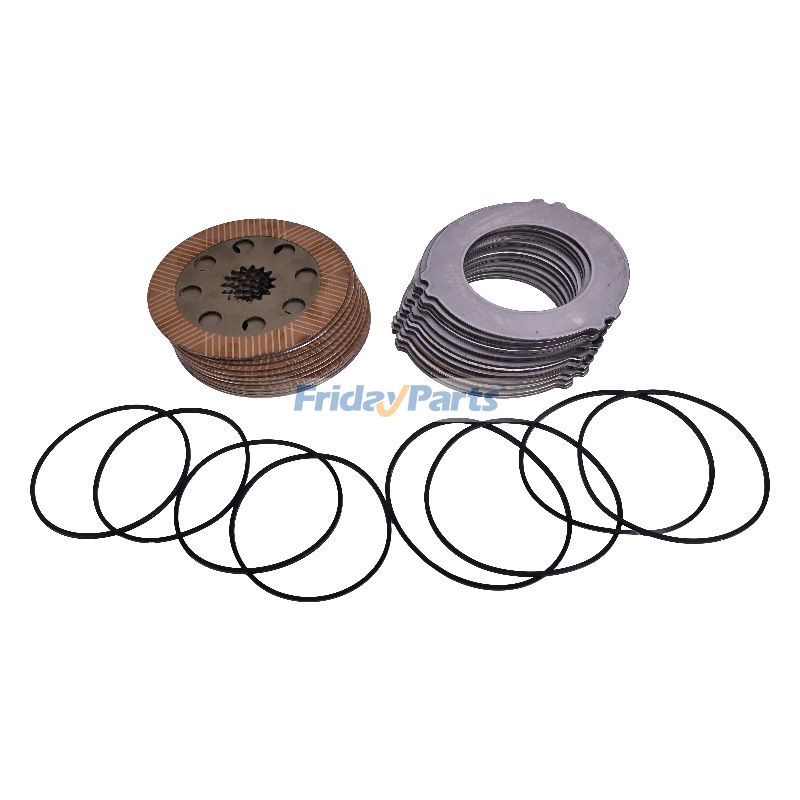 Juego de contraplacas y sellos de fricción de freno BRL40-0252 para retroexcavadoras JCB 1400B 1550B 1600B 1700B 214 215 3CX 3D 3DX 4C Para JCB