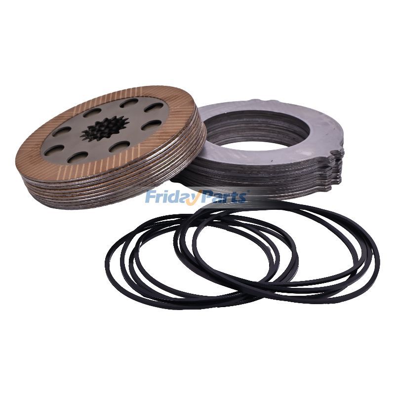 Juego de contraplacas y sellos de fricción de freno BRL40-0252 para retroexcavadoras JCB 1400B 1550B 1600B 1700B 214 215 3CX 3D 3DX 4C