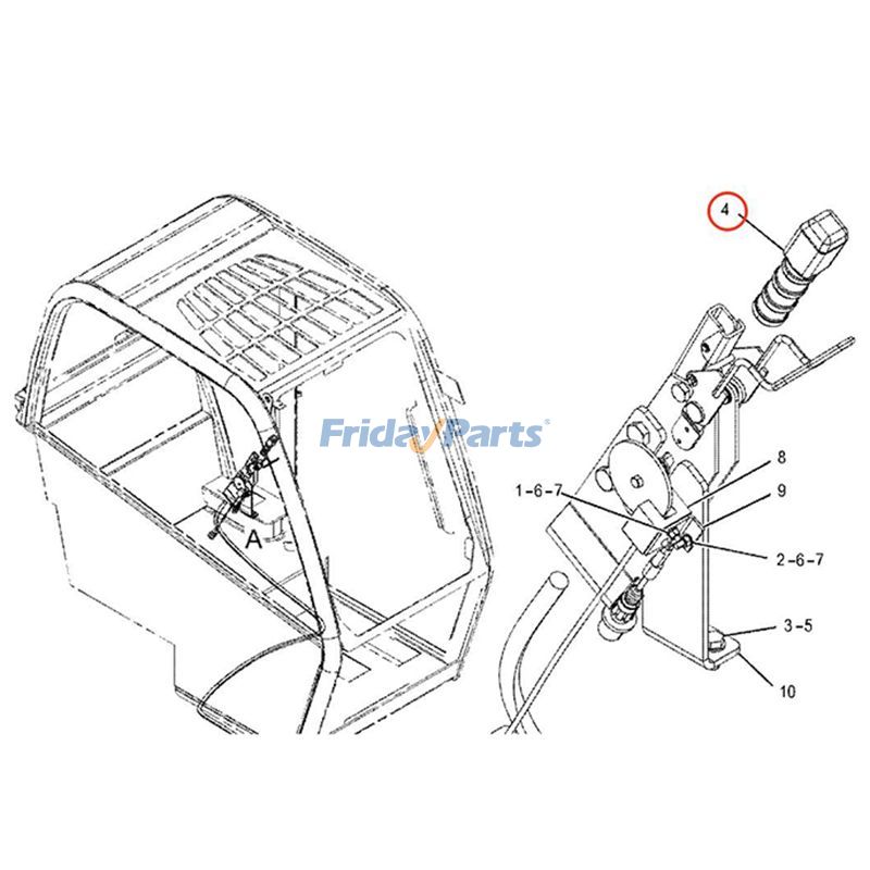 FridayParts Bremshebelbaugruppe