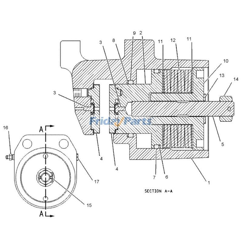 Brake Lining Puckerpillar CAT Articulated for Off-Road Truck