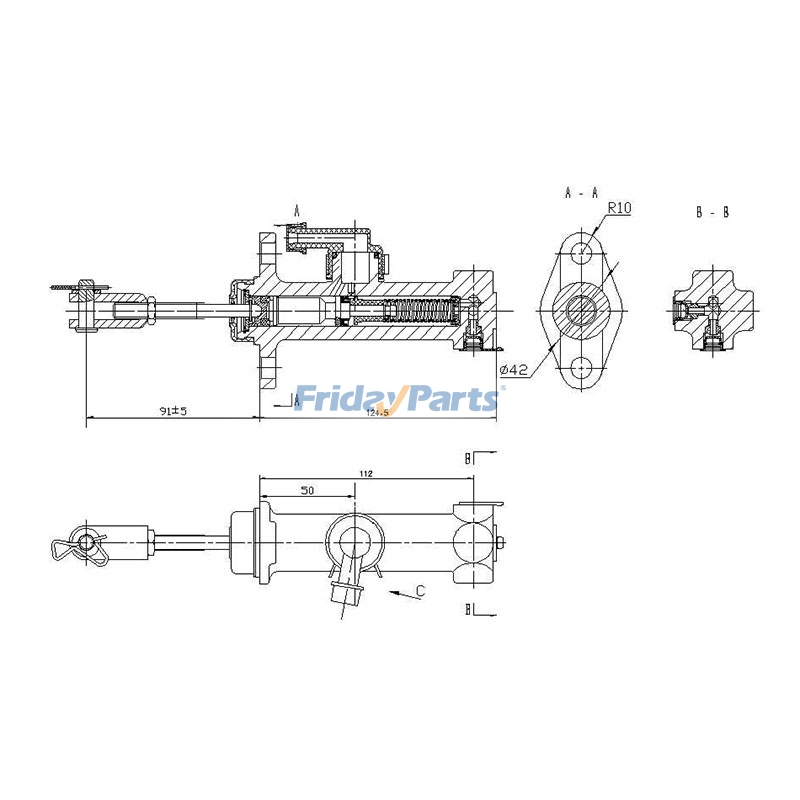 Brake Master Cylinder for Forklift