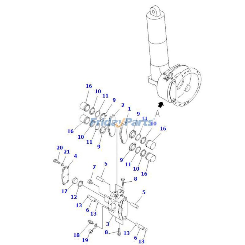 2 PCS Brake Pad Dump for Off-Road Truck
