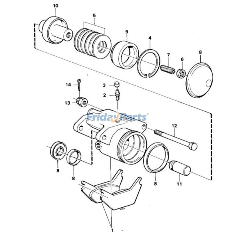  Brake Pad Kit Backhoe BM For VOLVO