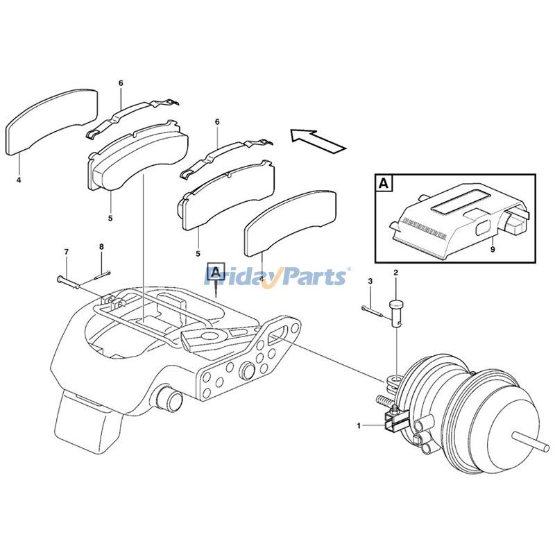 Brake Pad Kiterpillar CAT in Stock in China