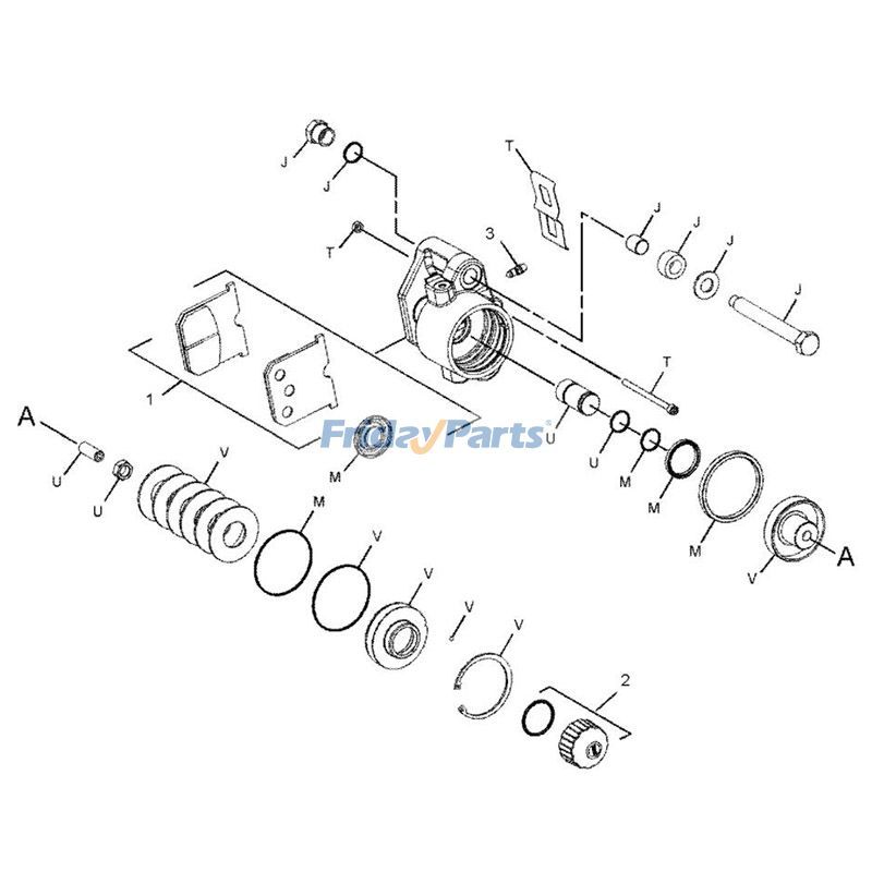  Brake Pad Kiterpillar Wheel CAT For CAT