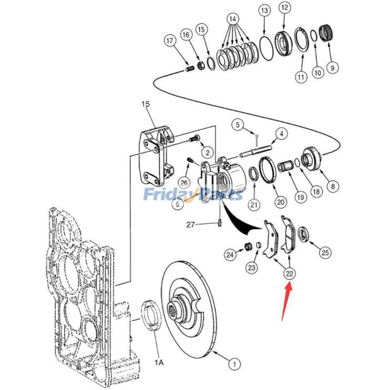CASE用ブレーキパッドキットホイール