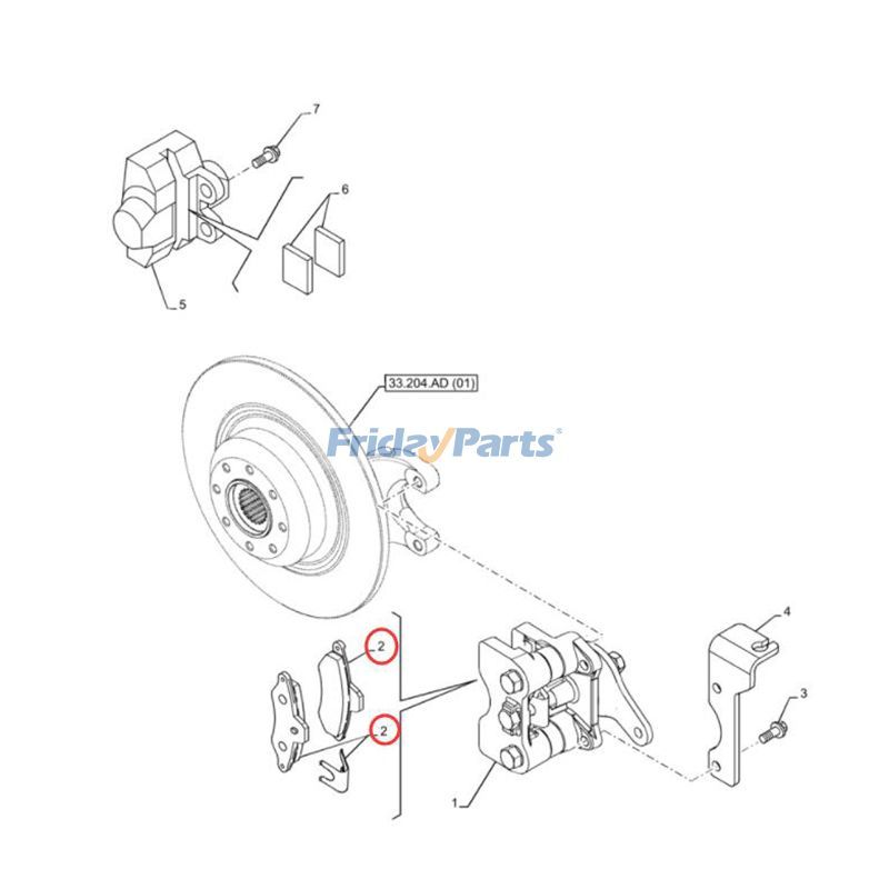 Brake Pad Kit CASE in Stock in China,USA