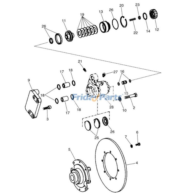 Kit de plaquettes de frein Pour New Holland