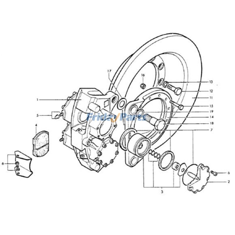 ローダー ブレーキパッドキットホイール
