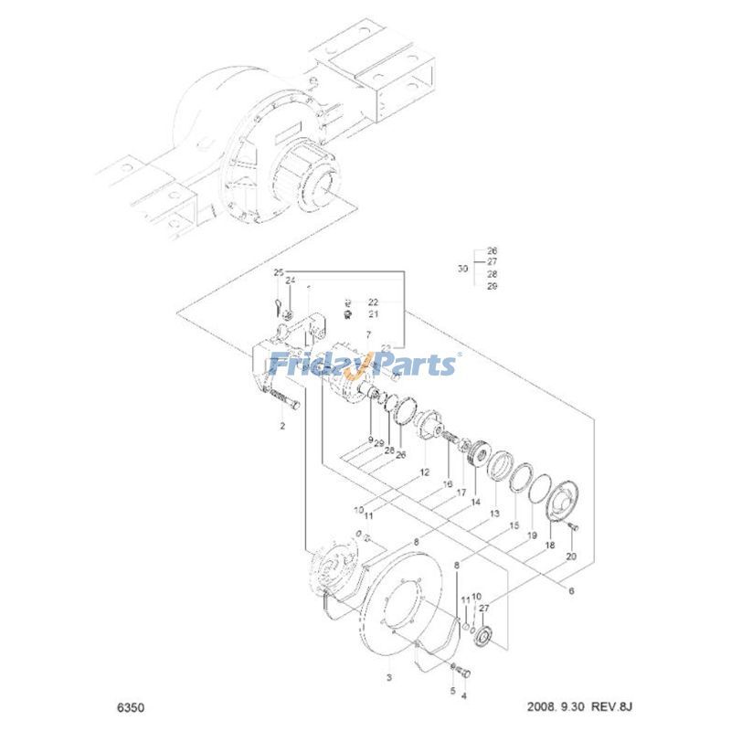 FridayParts Brake Pad Kit Wheel