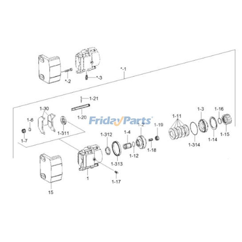 HYUNDAI用ブレーキパッドキットホイール