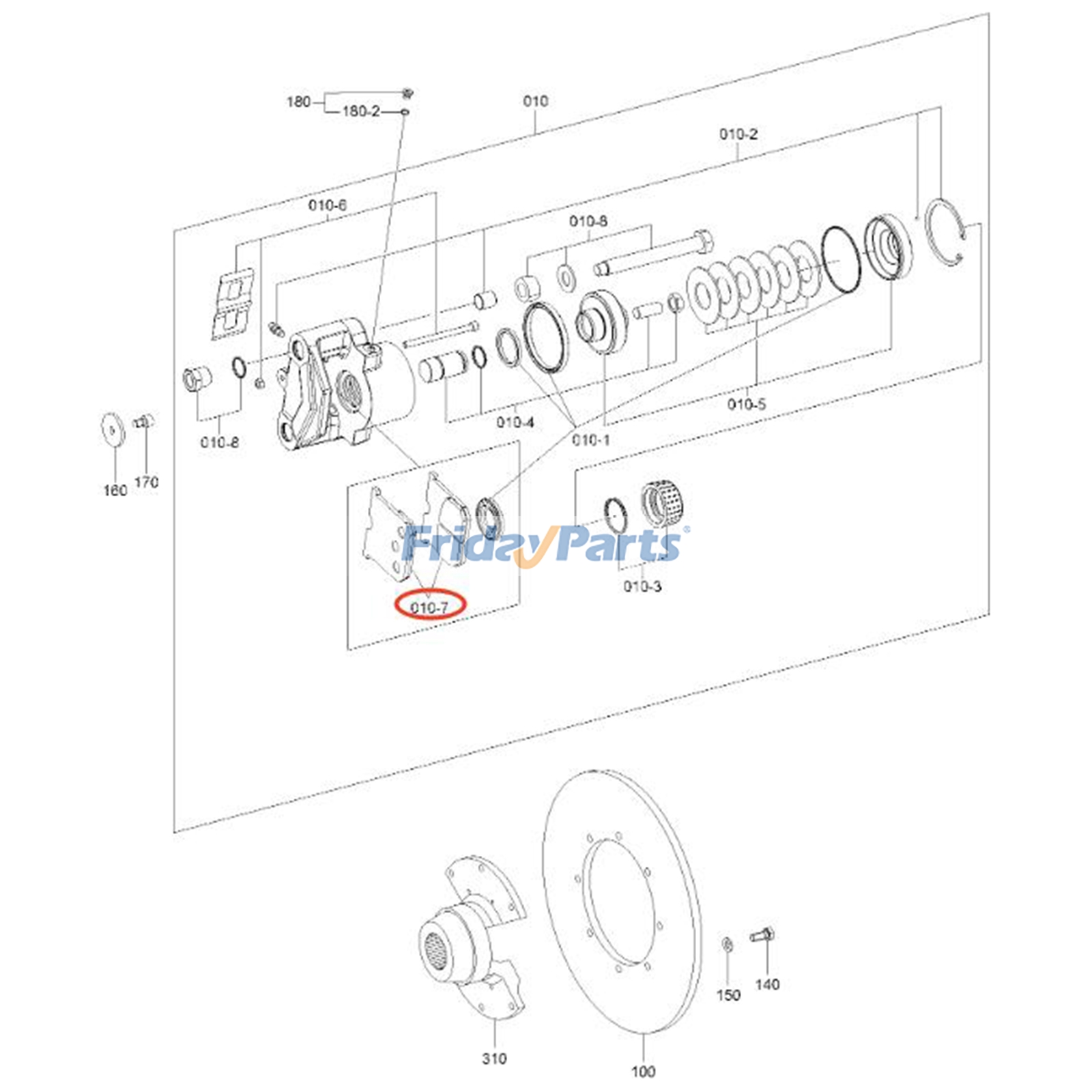 FridayPartsのブレーキパッドキット