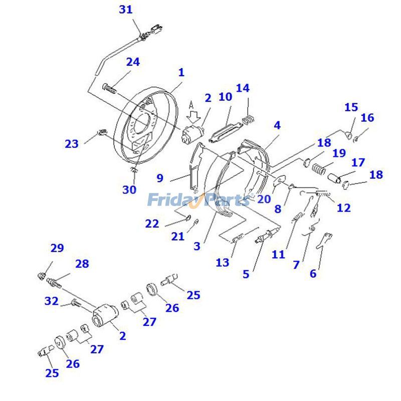 2 PCS Brake Shoe in Stock in China