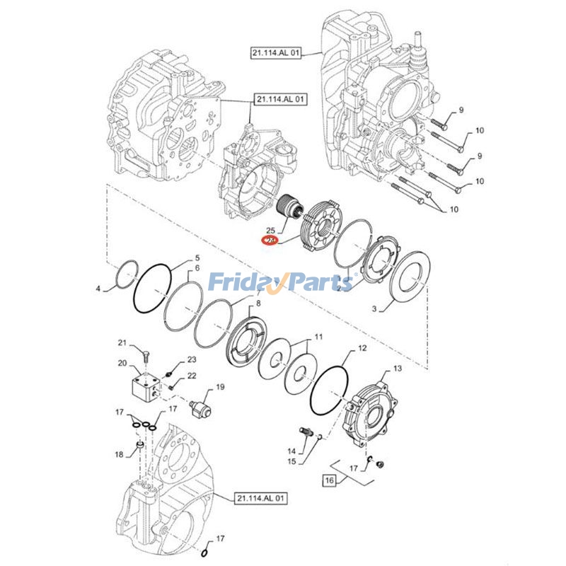 フォークリフト,ローダー ブレーキパッケージ