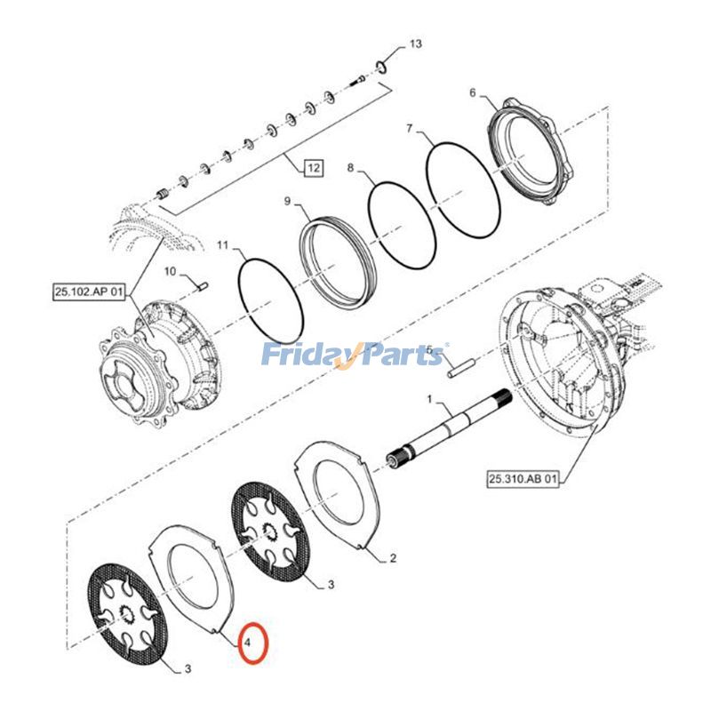 CASE用ブレーキセパレータープレート