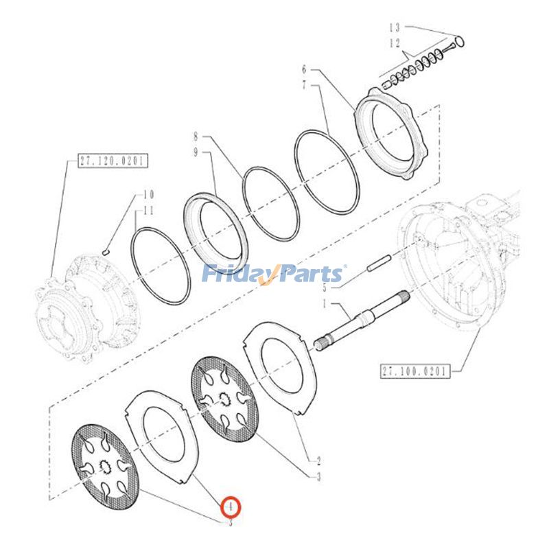 New Holland用ブレーキセパレータープレート