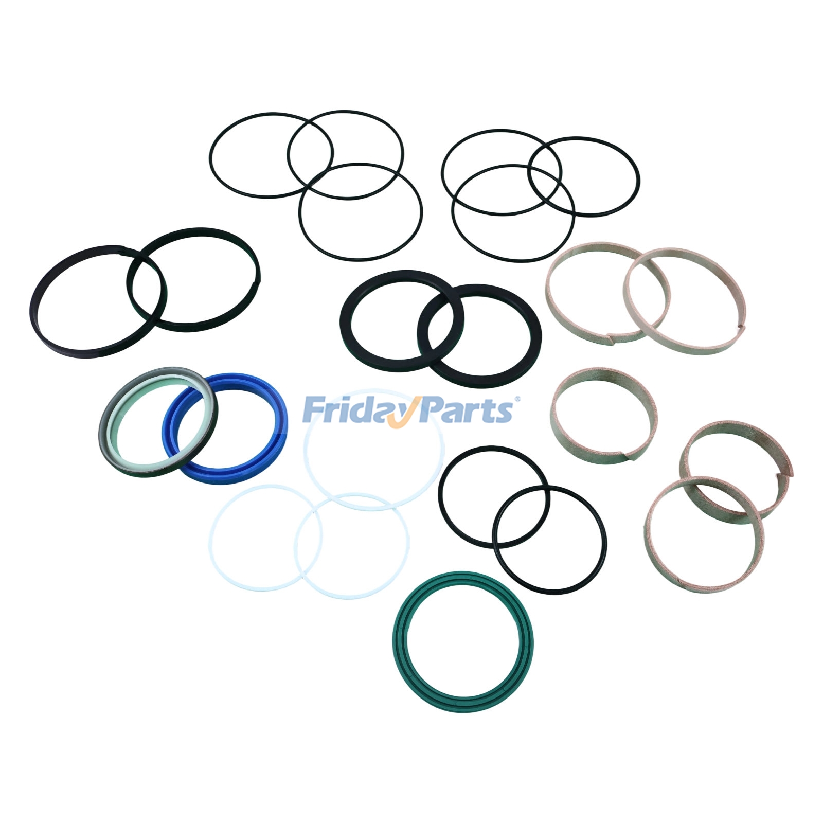 Bucket Boom Cylinder Seal Kit compatible with Excavator