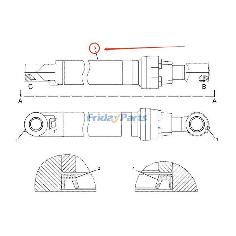 Bucket Cylinder for Engine,Excavator