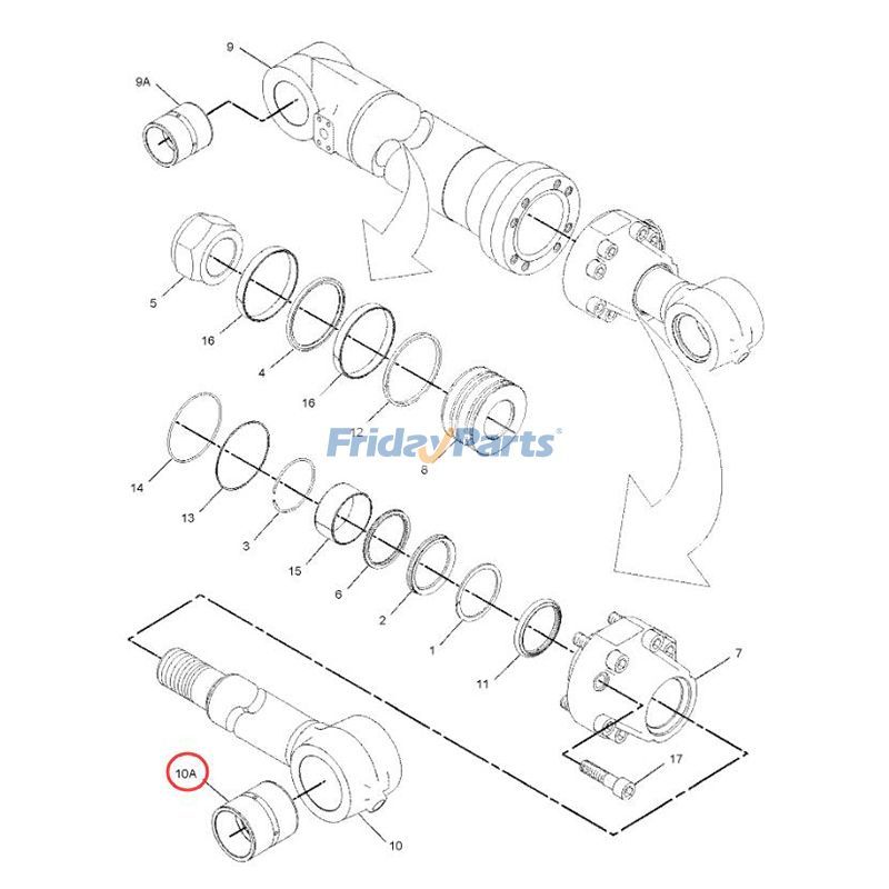 Bucket Cylinder Bushingerpillar CAT 325B 330B 345B for Excavator