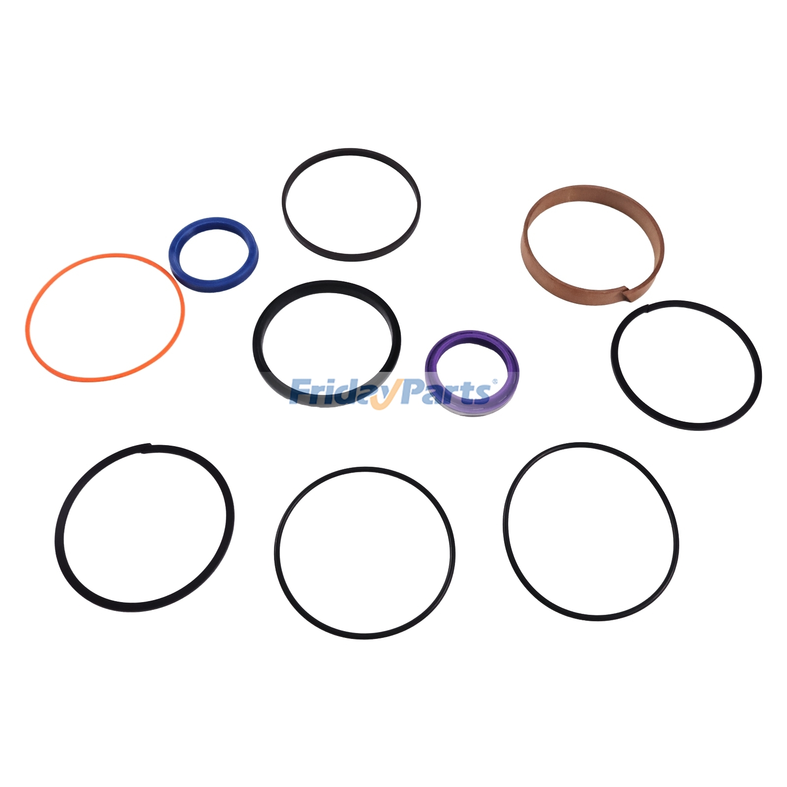 Kit de sello de cilindro de cuchilla 4622066 para excavadora Hitachi ZX35B ZX35U ZX38U-3 ZAXIS35U John Deere 35D 35G 35P PC4 YD00000492 de FridayParts