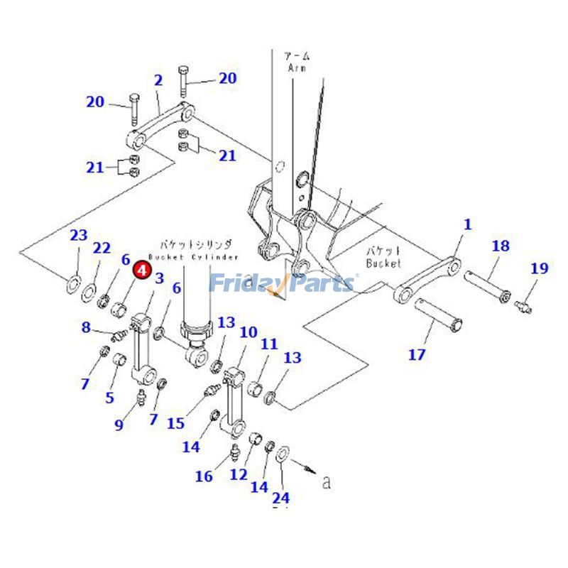 Bucket Link Bushing for Excavator