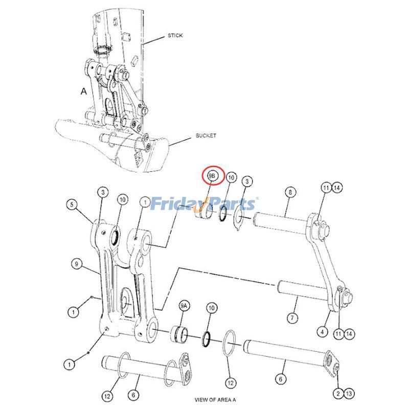 Bucket Linkage Bushingerpillar CAT 315D 316E 318D 323D 324D 325D for Excavator