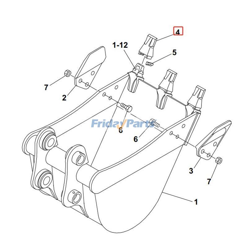 Dents de godetpour Pelle
