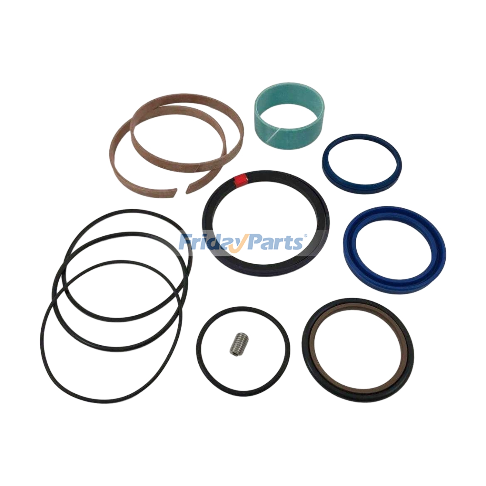 Bucket Tilt Cylinder Seal Repair Kit EMF301020002 for Sunward Skid Steer Loader SWL3210 SWL2810 Premium Quality with 3-Year Warranty