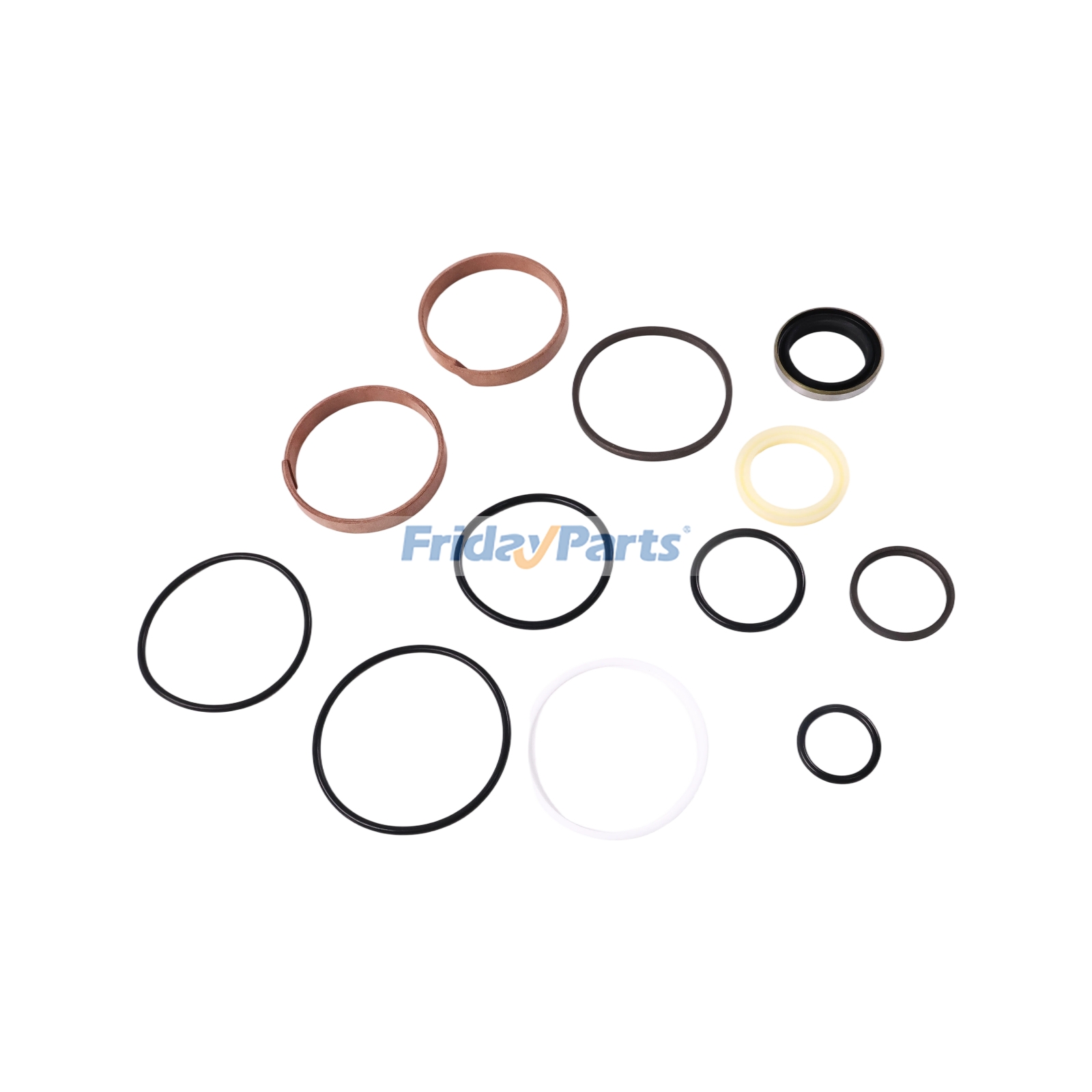 Bucket Tilt Cylinder Seal Repair Kit compatible with Loader