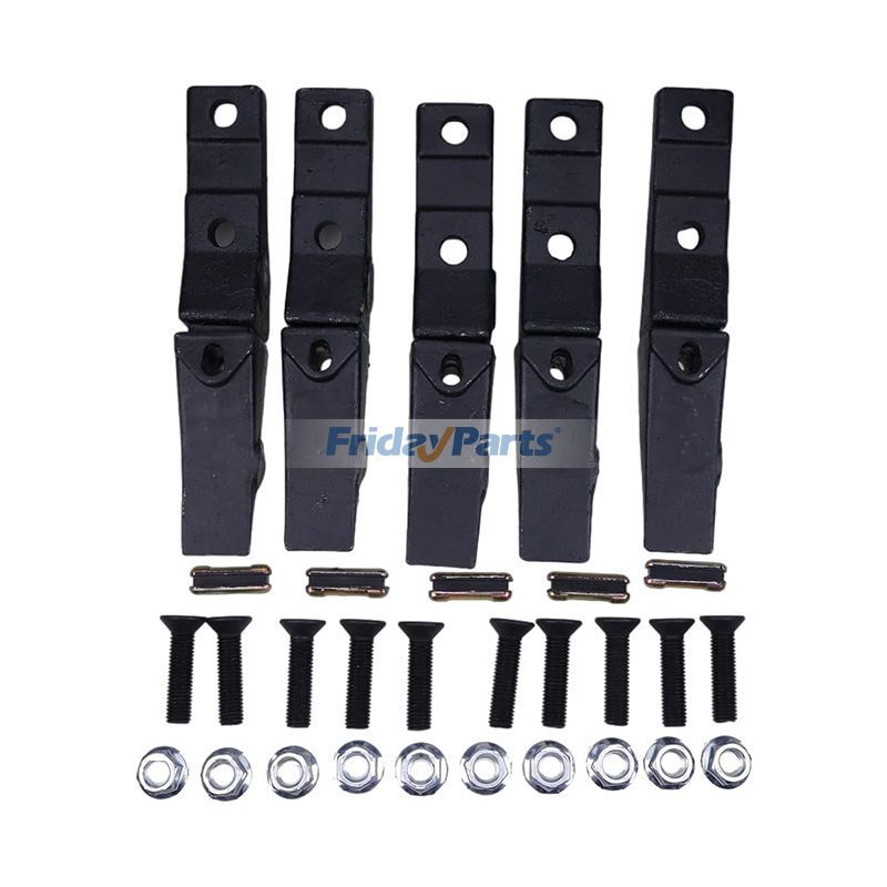 Ensemble de tiges boulonnées, dents et axespour Chargeur