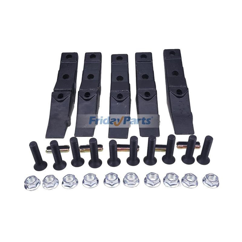 Ensemble de 5 tiges boulonnées, dents et axes 6737322 pour de nombreux godets de chargeuse compacte BobcatpourPour BOBCAT