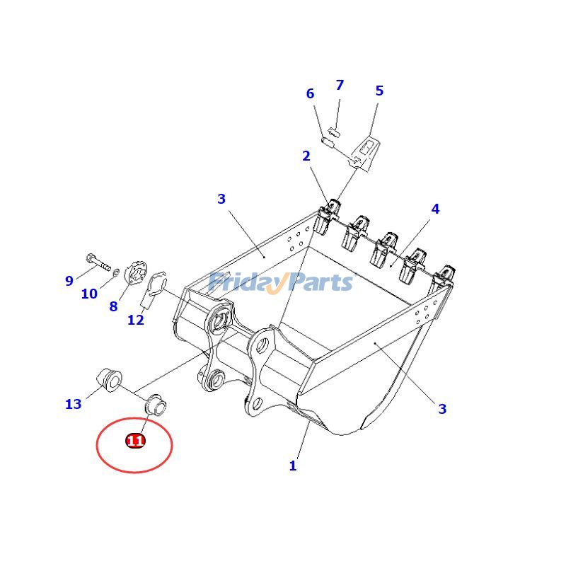 Bushing 208-70-74510 208-70-74511 for Komatsu for Excavator