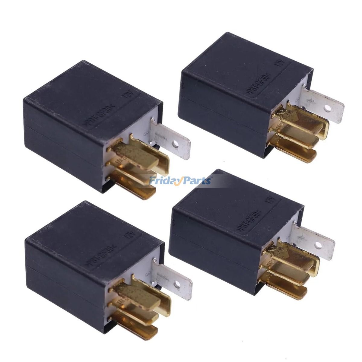 Lot de 4 relais 12 V 30 A 5 broches 0332207307 pour boîtier de commande Bosch HWH RV